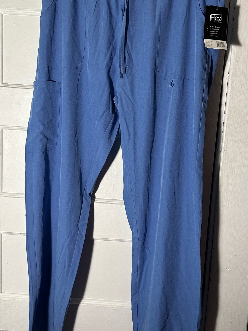 Blue Women's Utility Scrub Pants